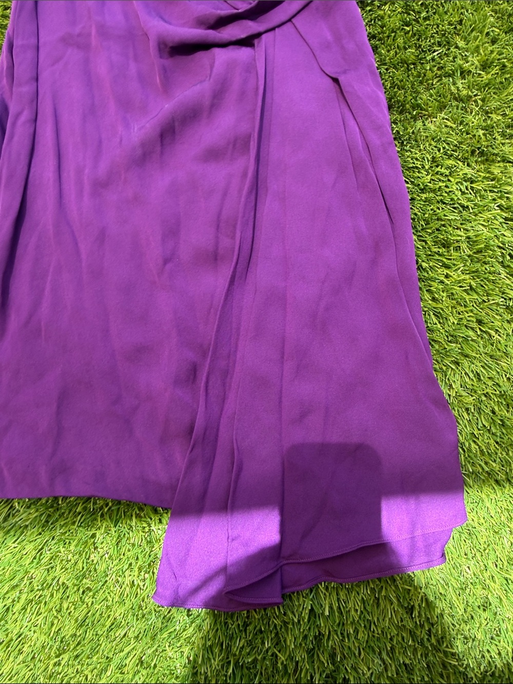 Diane Von Furstenberg Violet Midi Dress 100% Silk - Picture 8 of 16